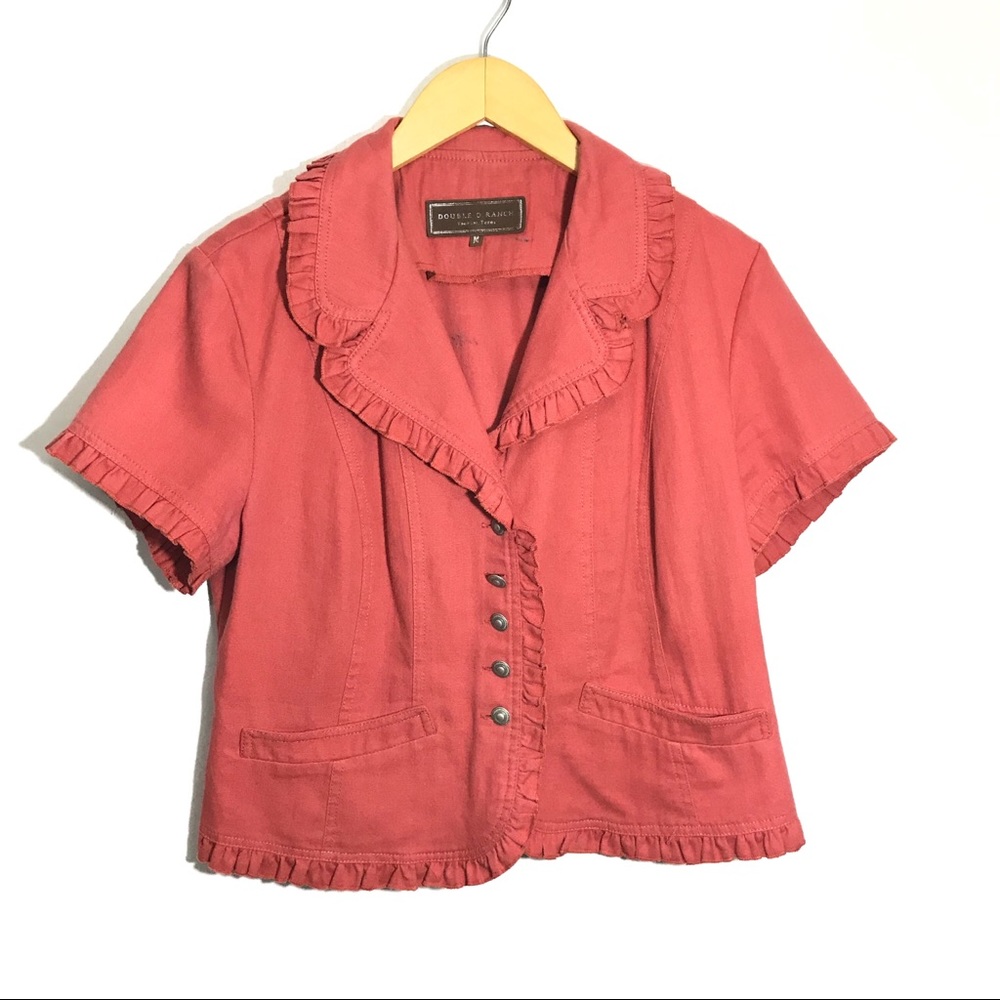 Double D Ranch Short Sleeve Western Jacket Orange